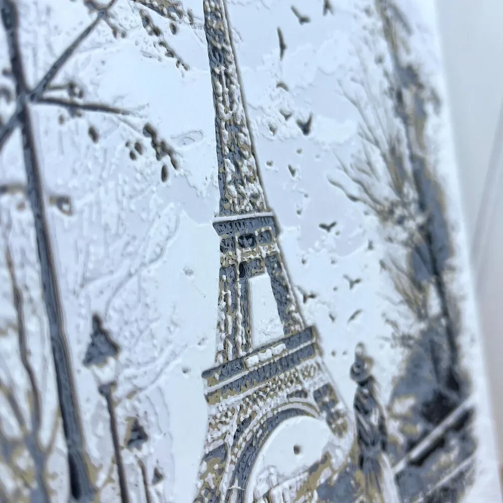 Eiffel Tower In Paris Wall Art, Woman in Paris, Parisian Charm